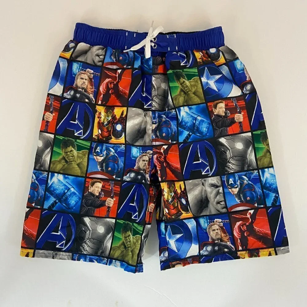 Marvel Avengers Boys Swim Trunks Youth Size L 22 in. Waist NWOT